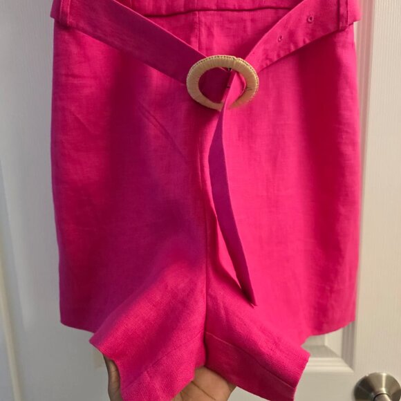 MNG Linen Ruffle Romper - Picture 5 of 5